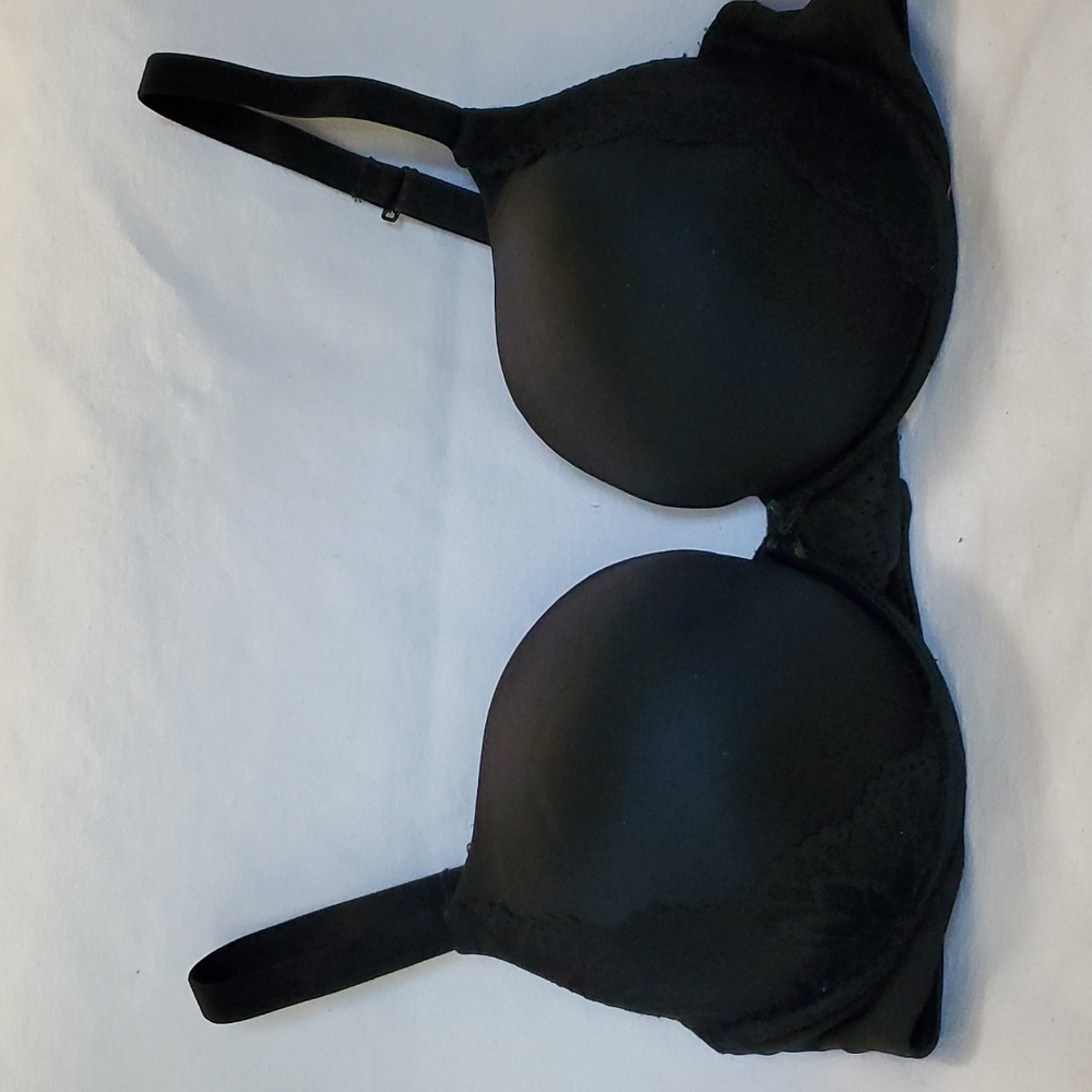 AUDEN BLACK 38 D PUSH UP BRA